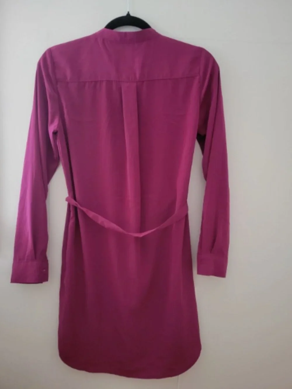 Banana Republic Shirt Womens Dress Size S Pink Button Up Tie Waist Casual Work - Picture 4 of 9